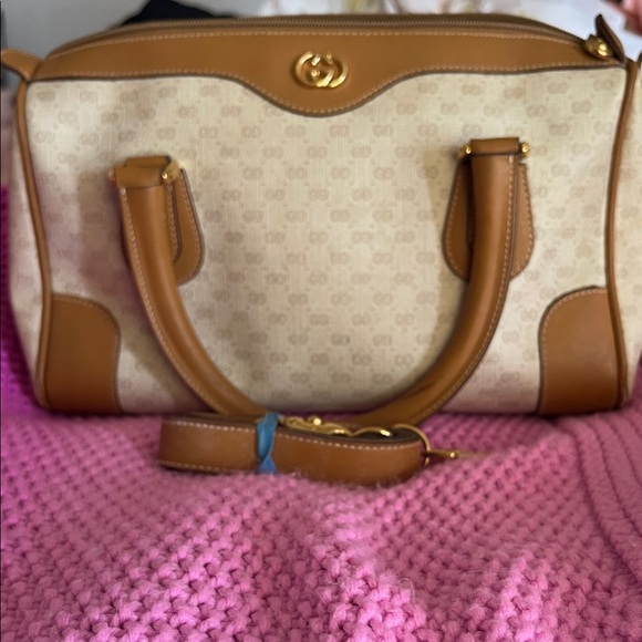 Gucci Cream and Tan Satchel - Picture 6 of 11
